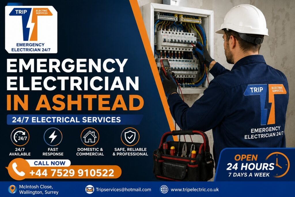 Emergency Electrician in Ashtead – 24/7 Electrical Services
