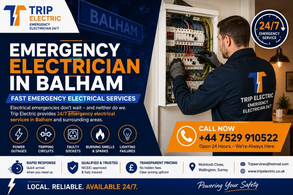Emergency Electrician in Balham: Fast Emergency Electrical Services