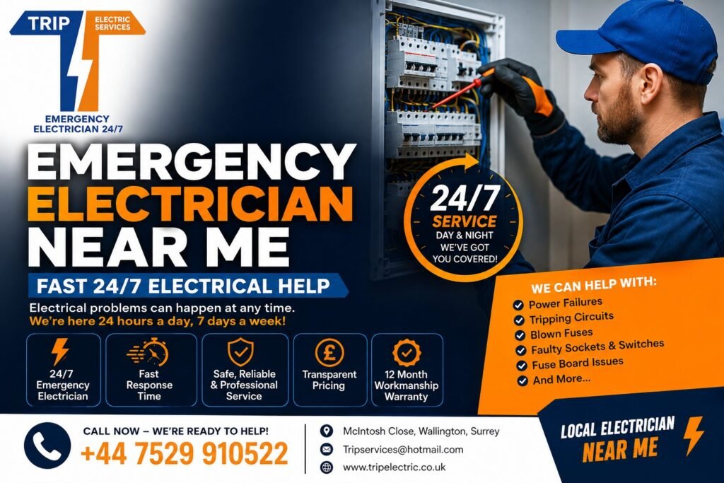 Emergency Electrician Near Me – Fast 24/7 Electrical Help