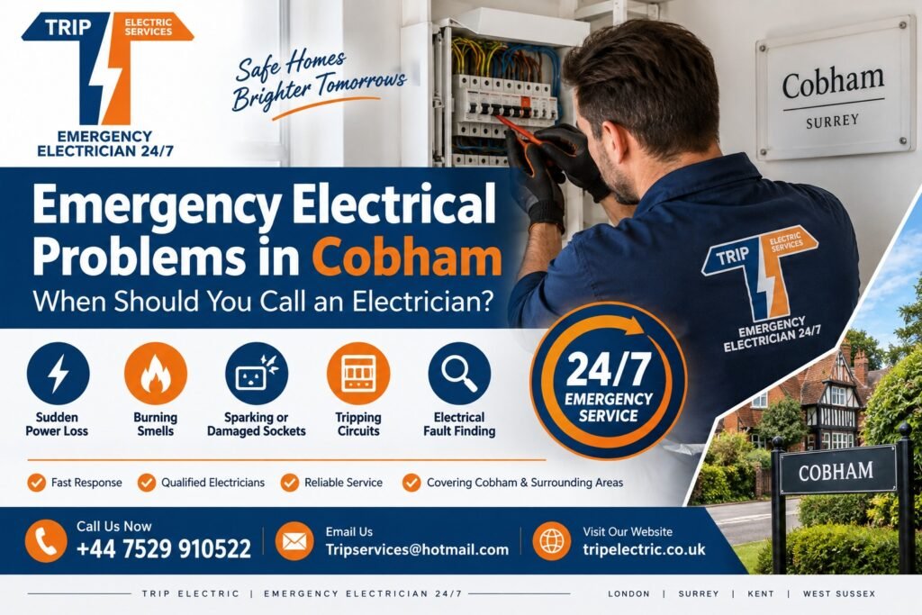 Emergency Electrical Problems in Cobham: When Should You Call an Electrician?
