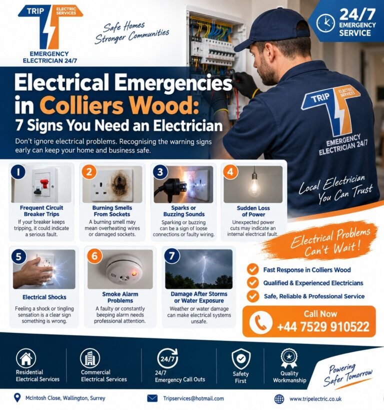 Electrical Emergencies in Colliers Wood: 7 Signs You Need an Electrician