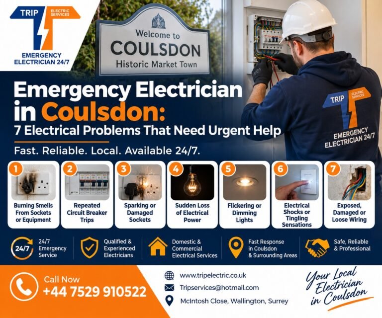 Emergency Electrician in Coulsdon: 7 Electrical Problems That Need Urgent Help