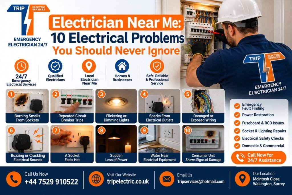 Electrician Near Me: 10 Electrical Problems You Should Never Ignore